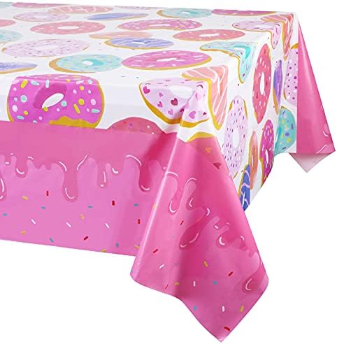 PHOGARY 3 Pack Donut Theme Tablecovers