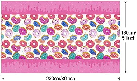 PHOGARY 3 Pack Donut Theme Tablecovers