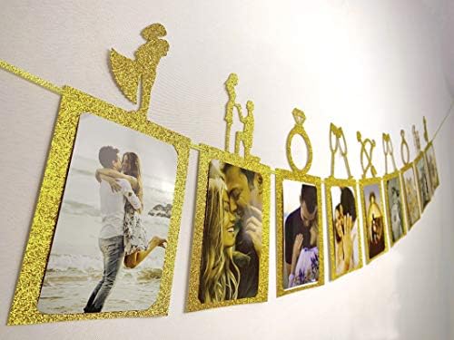 Romantic Wedding Decor Banners with Photo Frames
