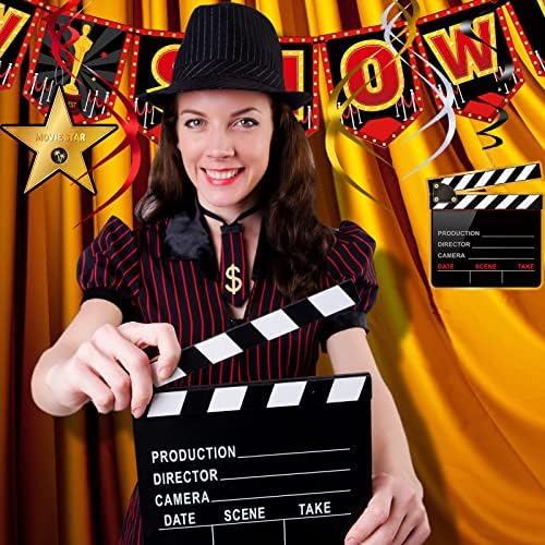 45 Piece Movie Night Decor Kit with Banner and Swirls