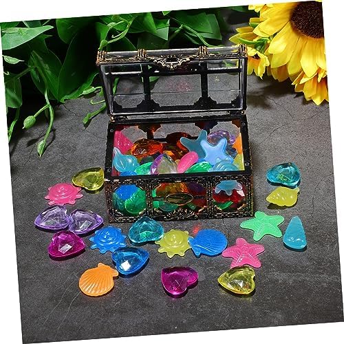 LIOOBO Diving Gems Pirate Treasure Chest Fake Diamonds Pool Decorations