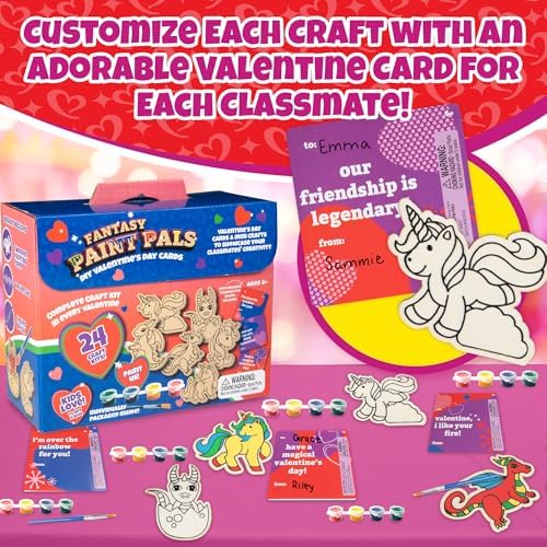 Unicorn Dragon Wood Painting Kit 24 Count