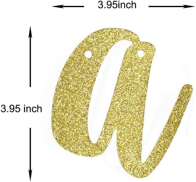 Treat Yo Self Gold Glitter Banner Decorations