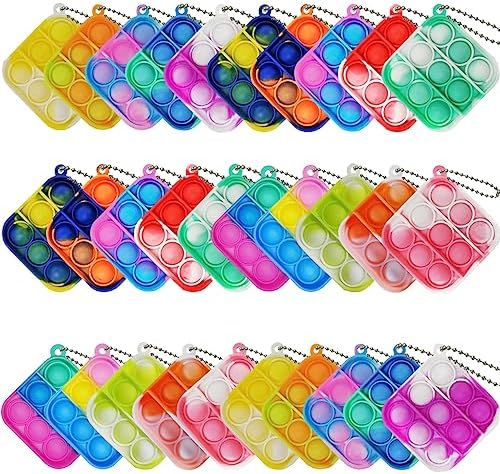 30 Pcs Mini Pop Bubble Fidget Toys for Kids and Adults