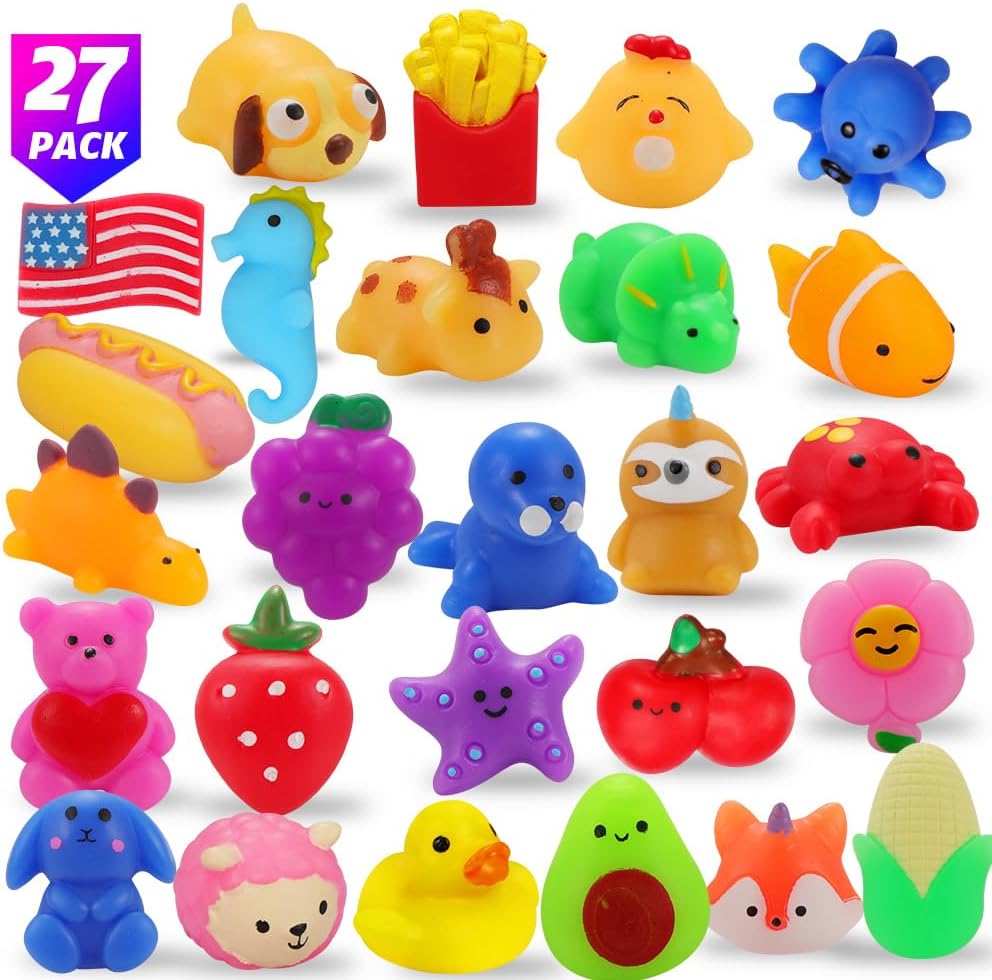 27 Pack Squishy Toys for Kids 8-12 Birthday Party Favors
