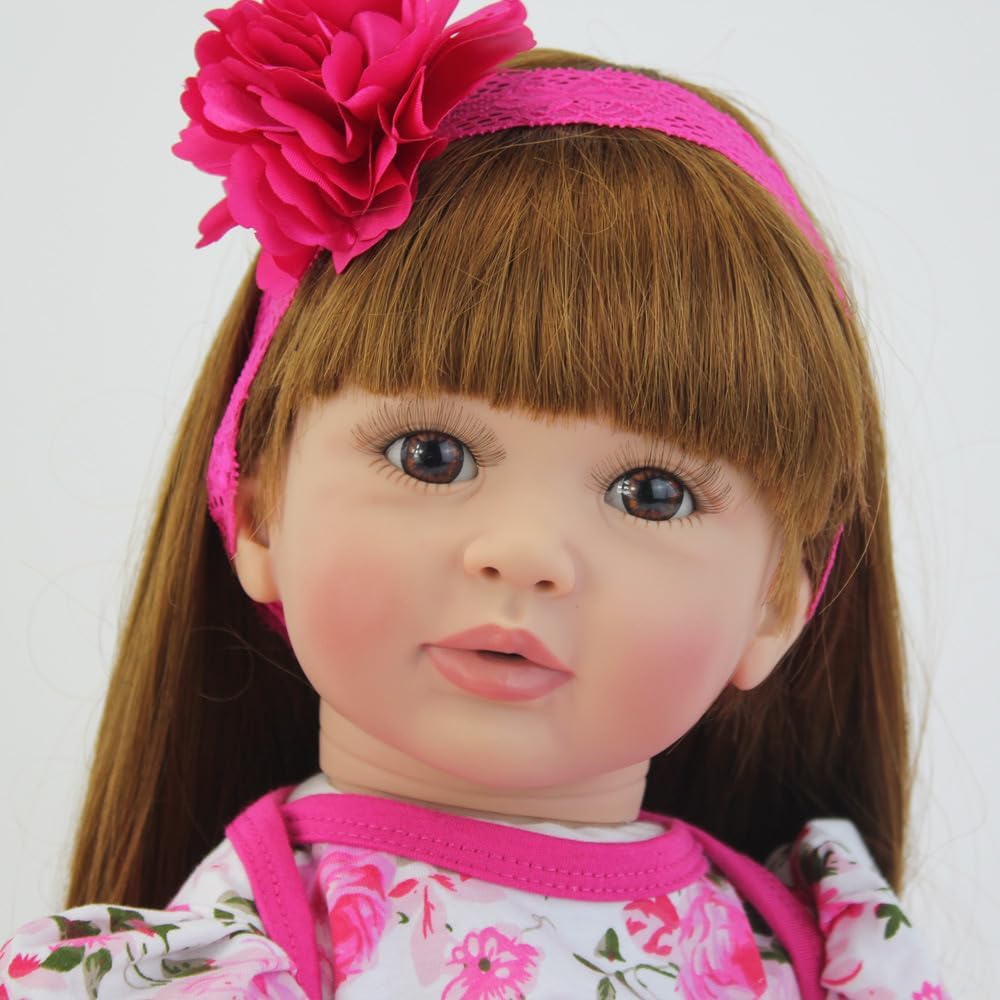 iCradle 24 Inch Reborn Baby Doll with Long Hair