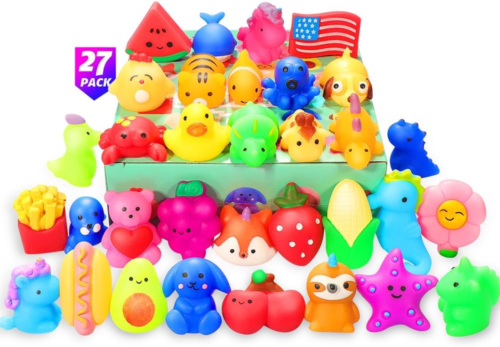 27 Pack Squishy Toys for Kids 8-12 Birthday Party Favors