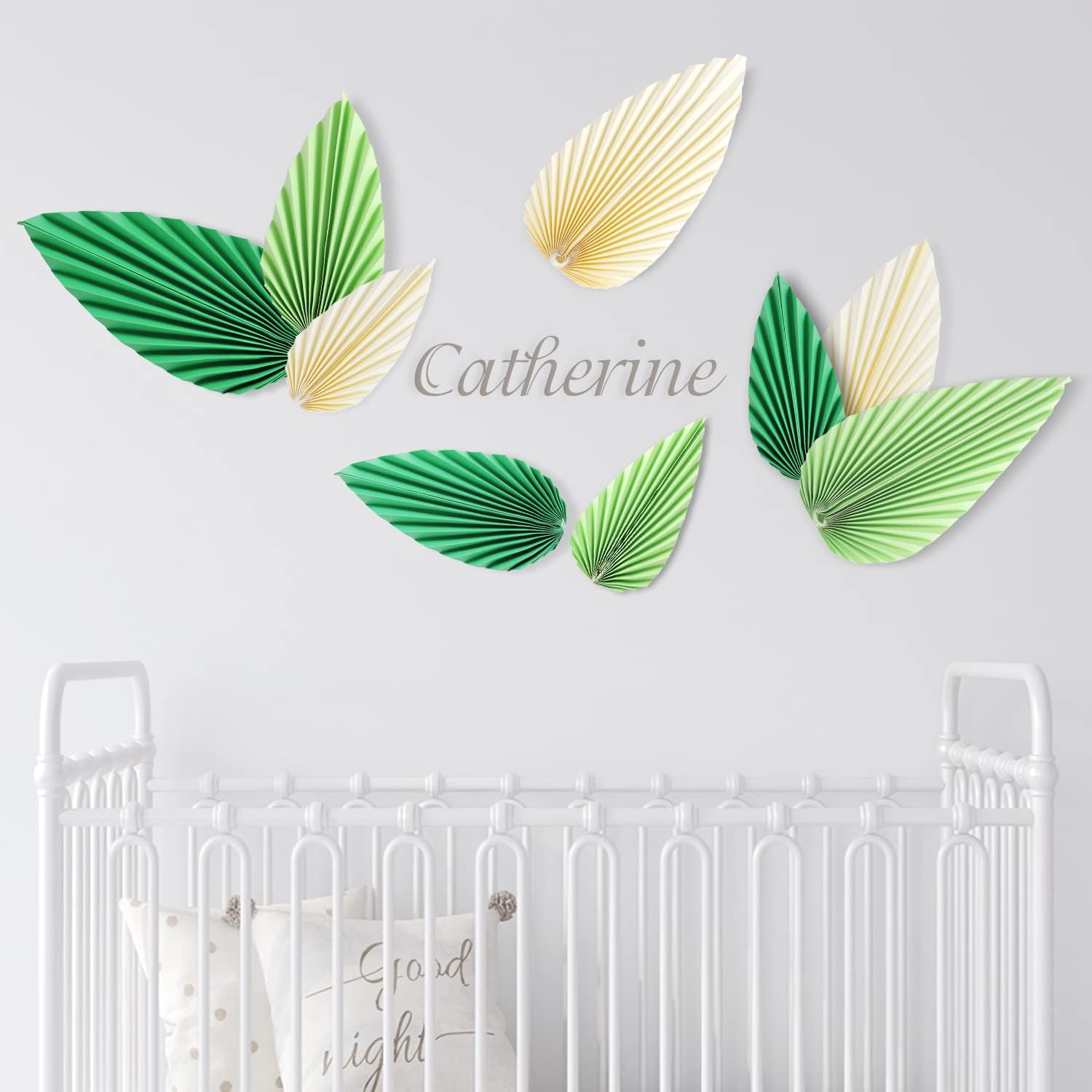 Hanging Paper Fans Leaf Set for Spring Decorations