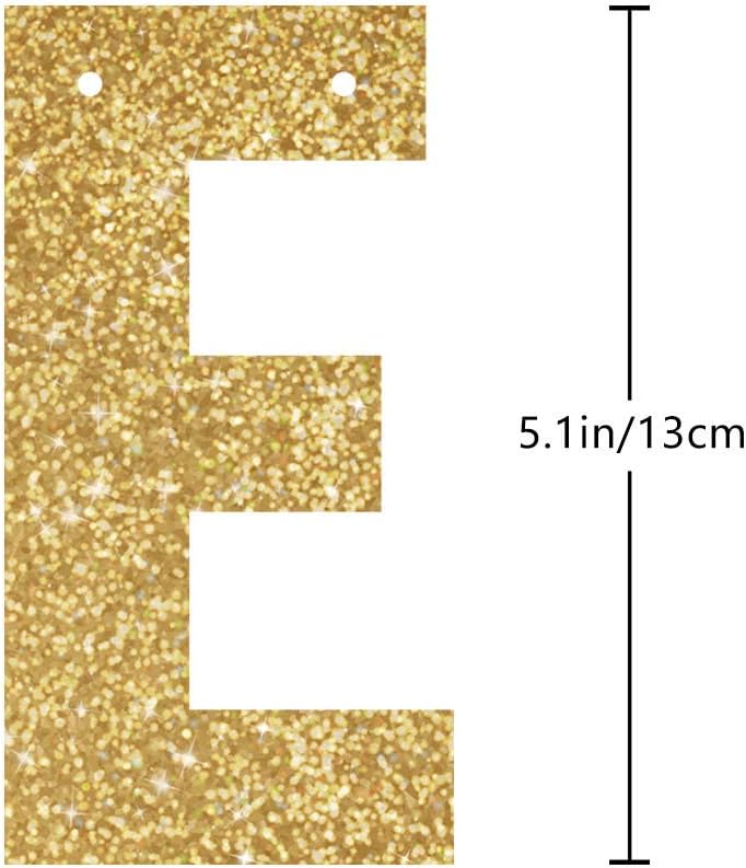 Gold Glitter 16th Birthday Banner Decorations