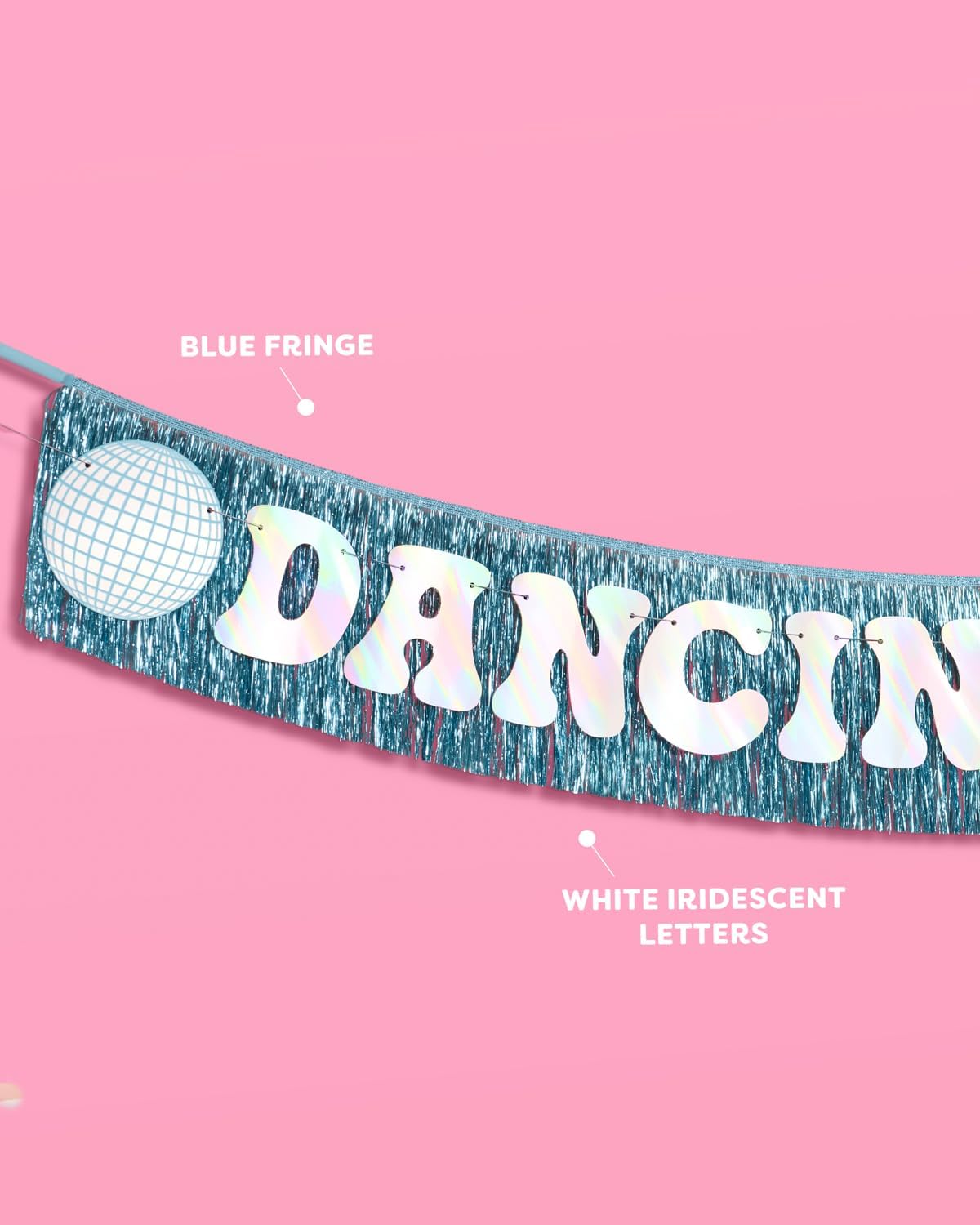Xo Fetti Dancing Queen Fringe Banner - 5 Ft