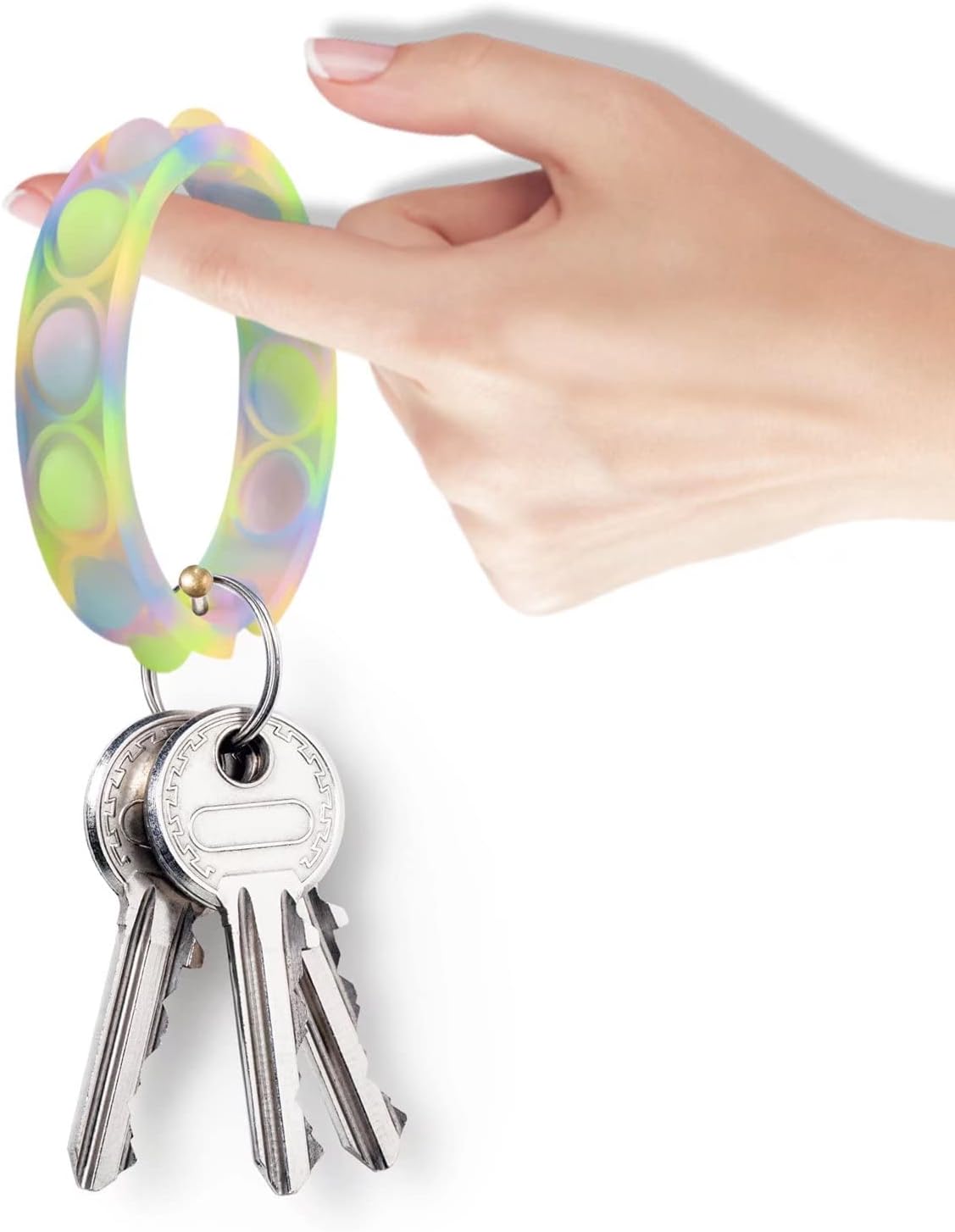 60 Pcs Pop Bubble Wristband Fidget Toy Set