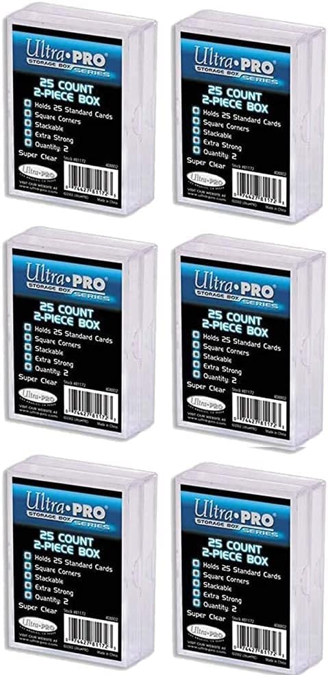 Ultra Pro 25 Count 2-Piece Plastic Card Box 12 Pack