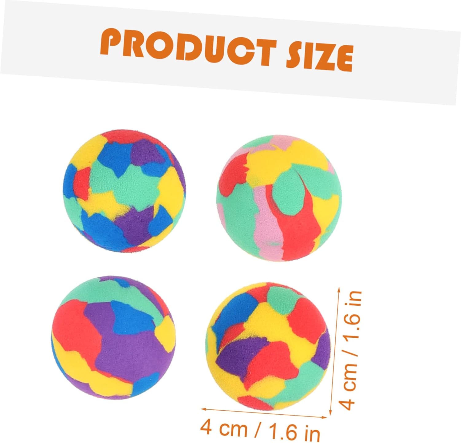 KICHOUSE 50pcs Bounce Balls Stress Relief Toy for Kids