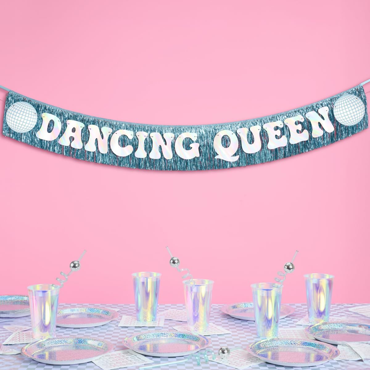 Xo Fetti Dancing Queen Fringe Banner - 5 Ft