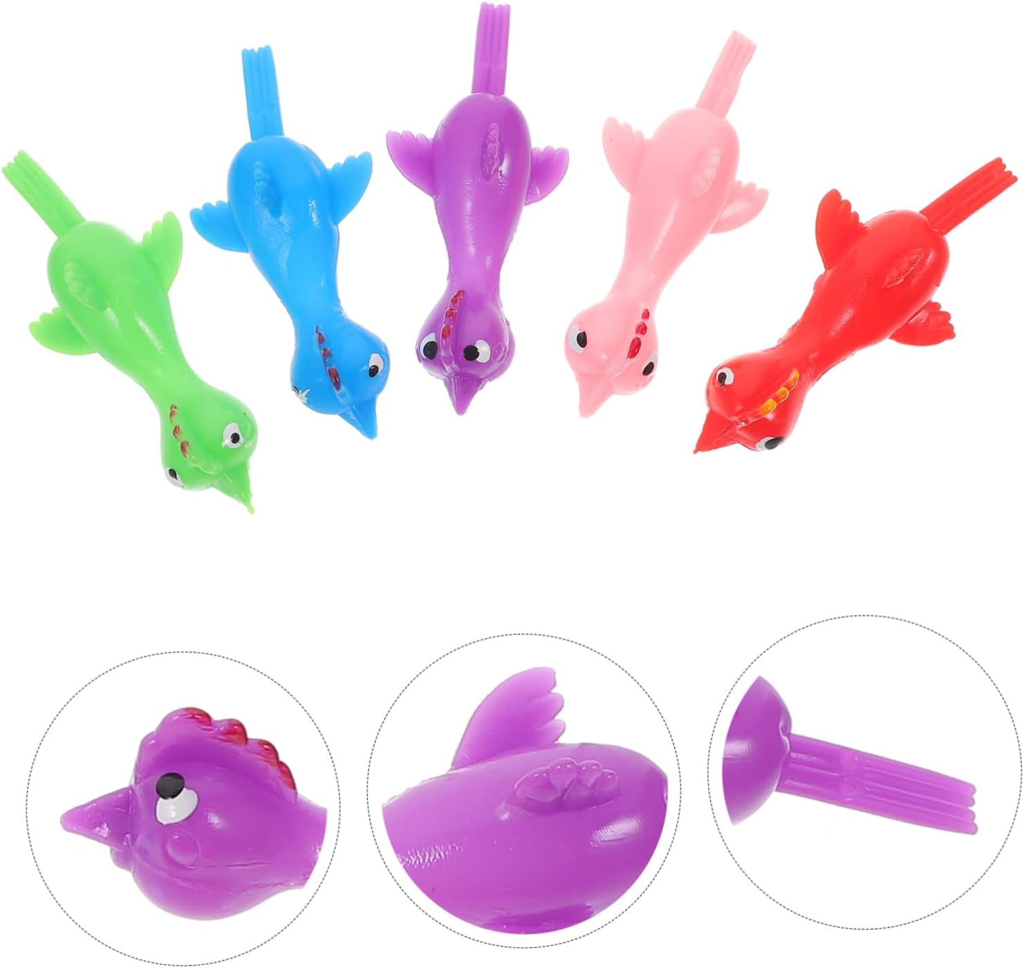 25pcs Elastic Finger Chicken Toys for Kids Parties and Fun