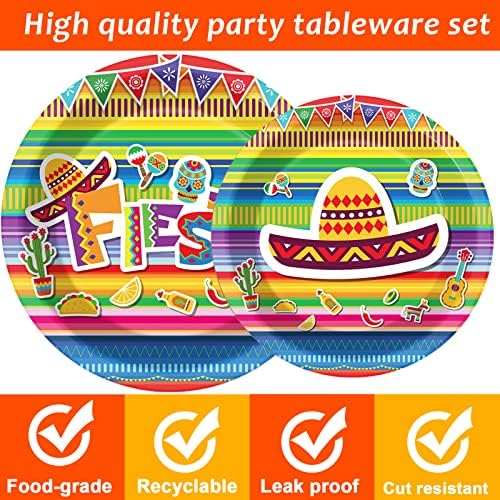 96 Piece Fiesta Party Decorations Mexican Themed Set