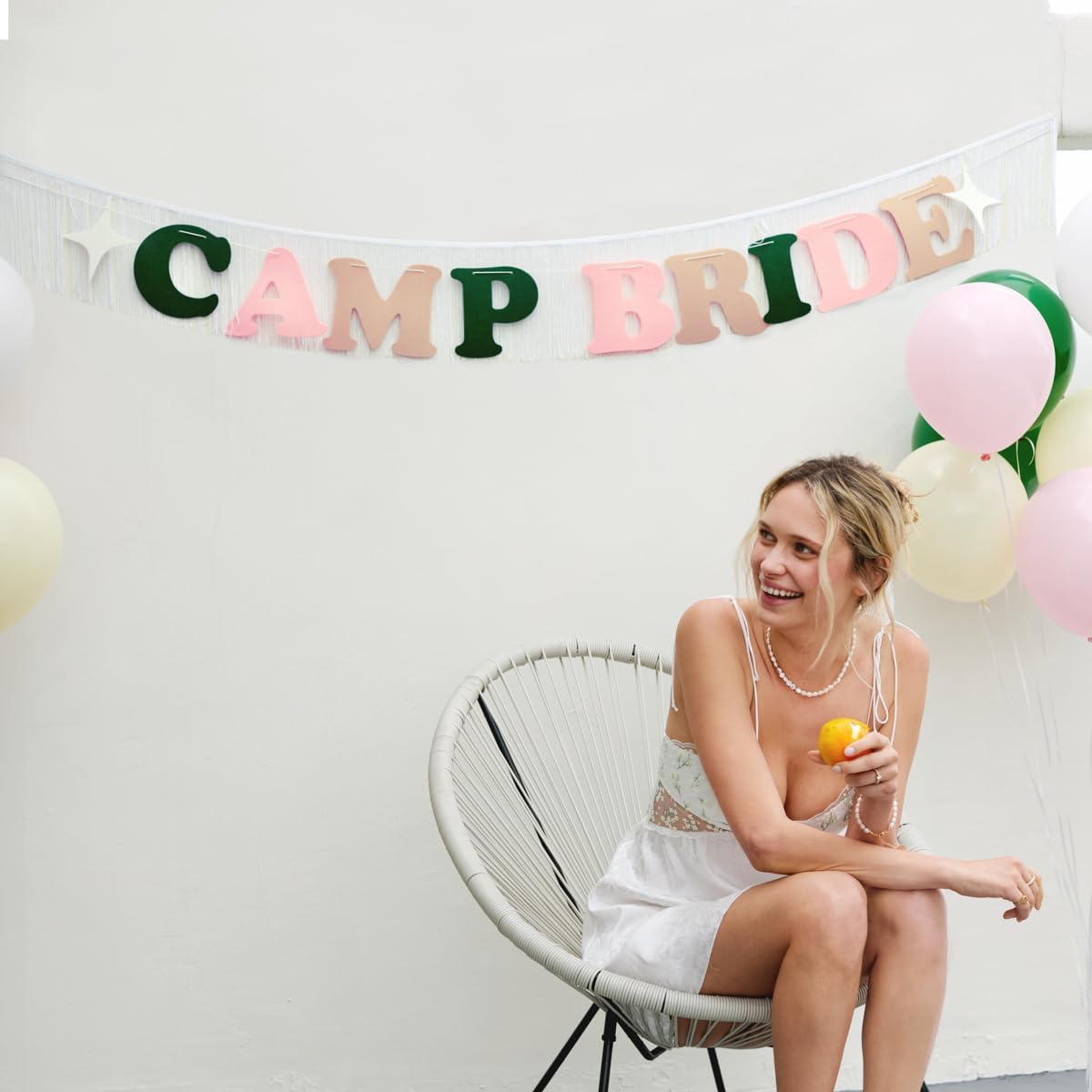 Xo Fetti Camp Bride Fringe Banner - 5 Ft