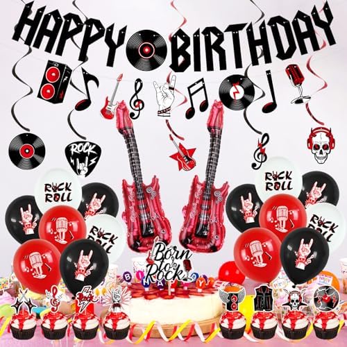 Crenics Rock and Roll Birthday Party Decorations