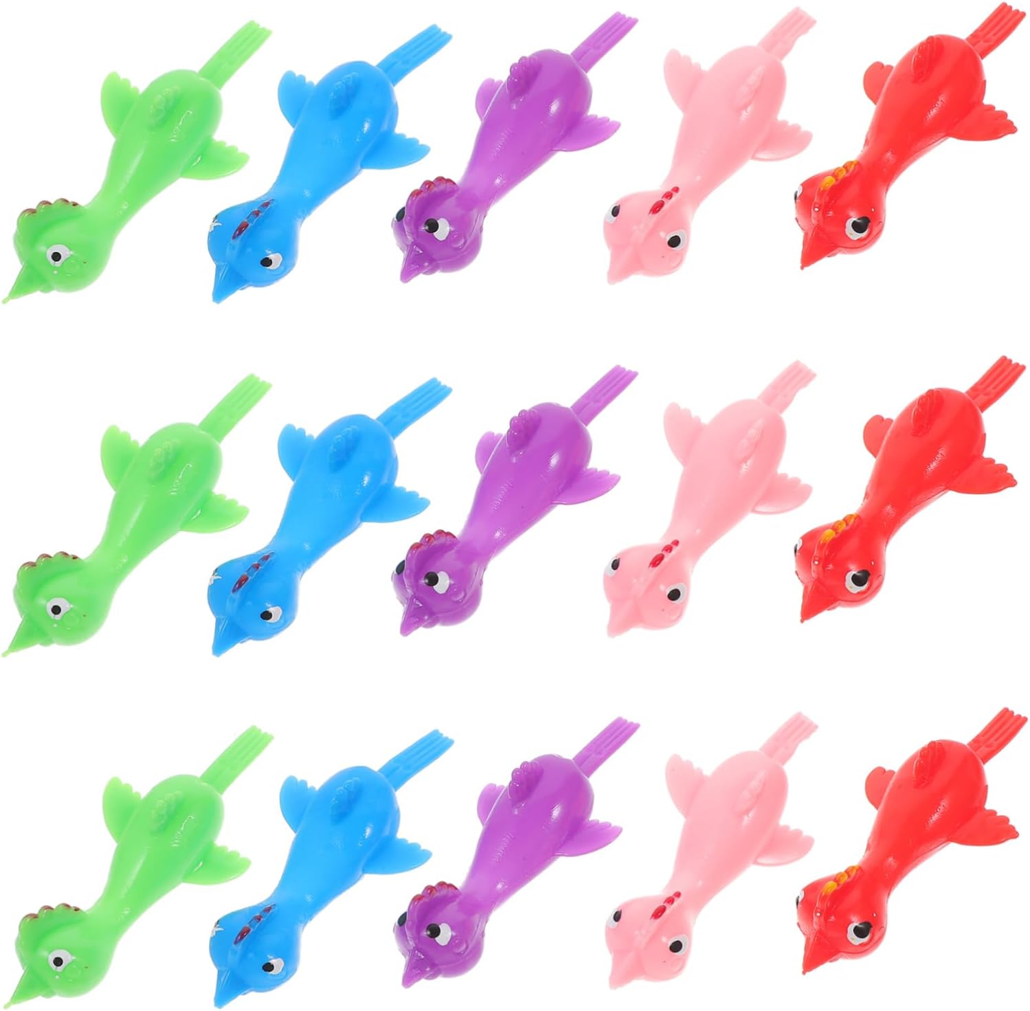 25pcs Elastic Finger Chicken Toys for Kids Parties and Fun