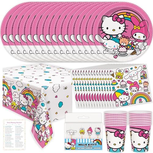 Hello Kitty Birthday Decorations for 16 Guests