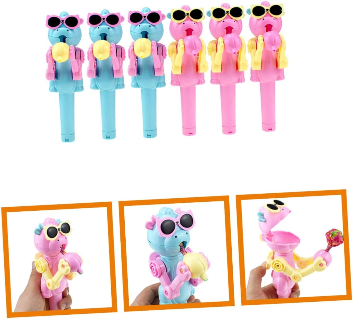 Milisten 6pcs Cartoon Robot Lollipop Holder