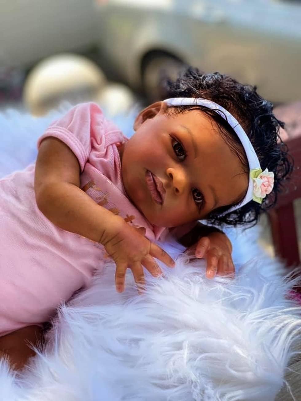KOKOMANDY 20 Inch Reborn Baby Doll Black Girl