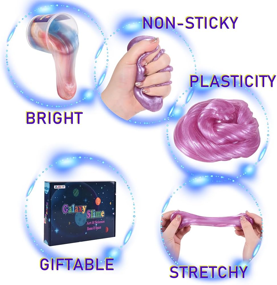 Kids Galaxy Slime Kit 30 Pack Bulk Stress Relief Putty Toy