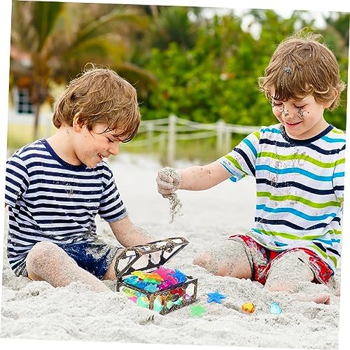 KESYOO Pirate Treasure Chest Pool Toy Diving Gems