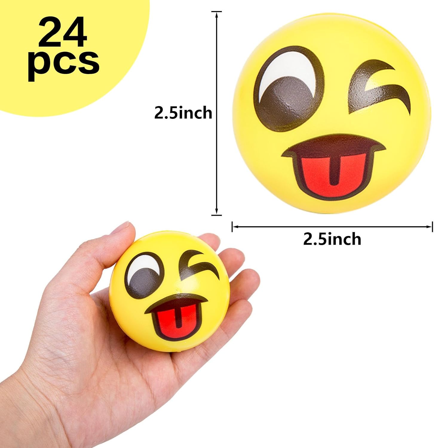LovesTown 24PCS Stress Balls for Kids and Adults