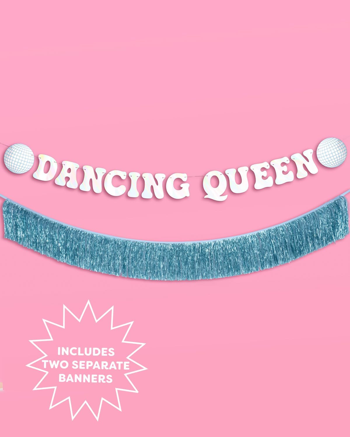 Xo Fetti Dancing Queen Fringe Banner - 5 Ft