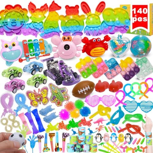 140 Pcs Kids Party Favors Fidget Toy Pack