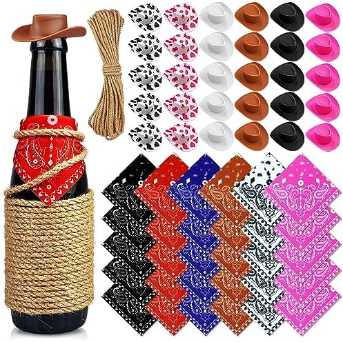 30 Piece Plastic Mini Cowboy Hat Set for Parties