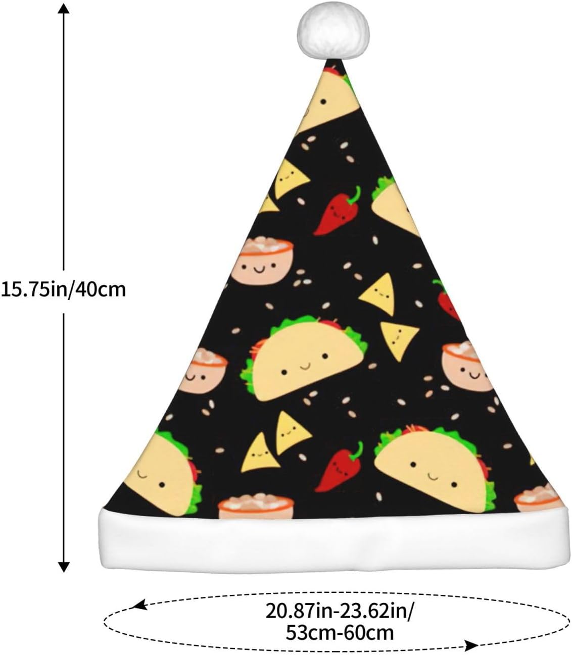 QINZHENG Personalized Santa Hat Christmas Party Fun Headwear for Women