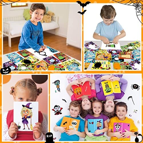 Moon Boat Halloween Sticker Crafts for Kids 70 Sheets