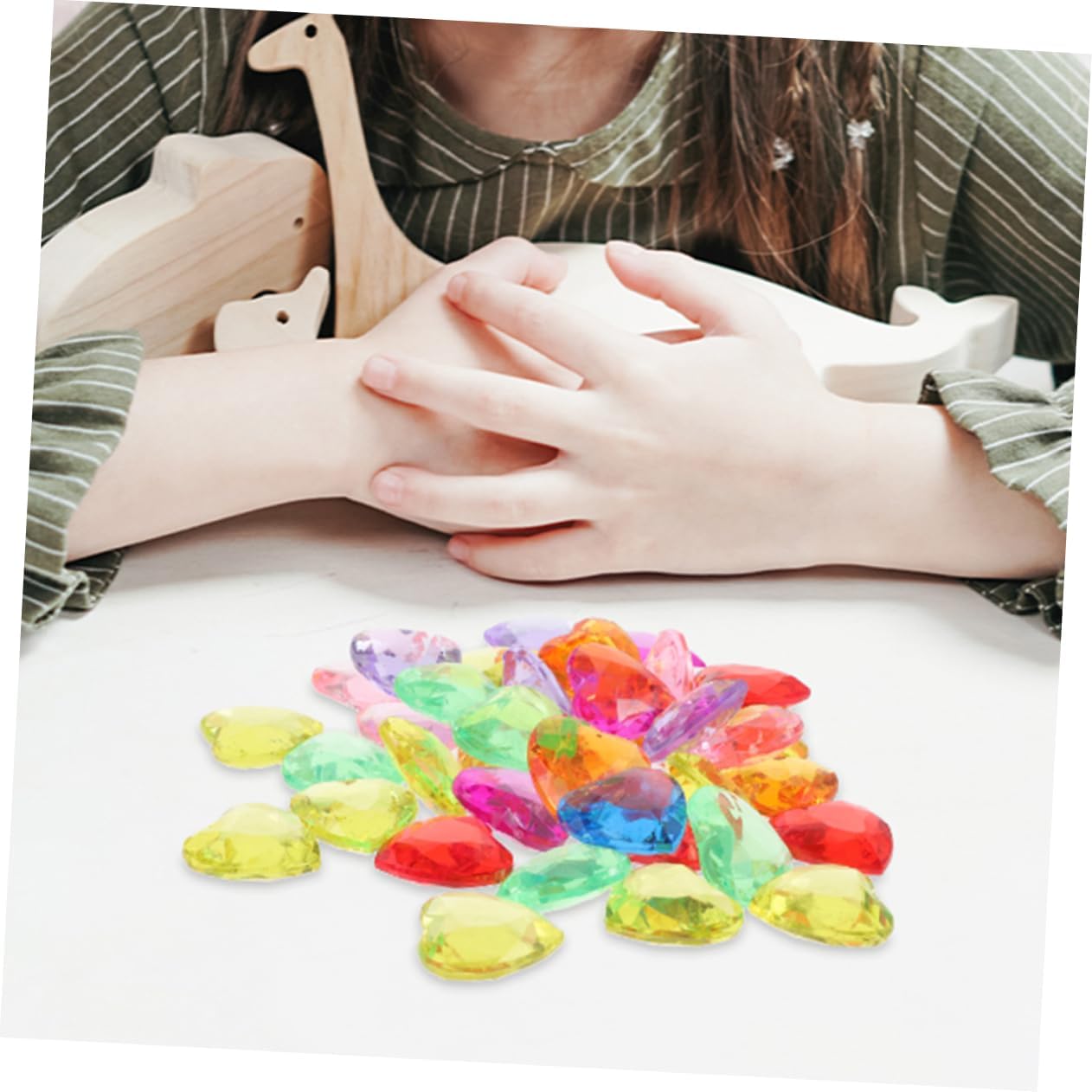 1 Set Plastic Gemstones for Decorations and Party Supplies