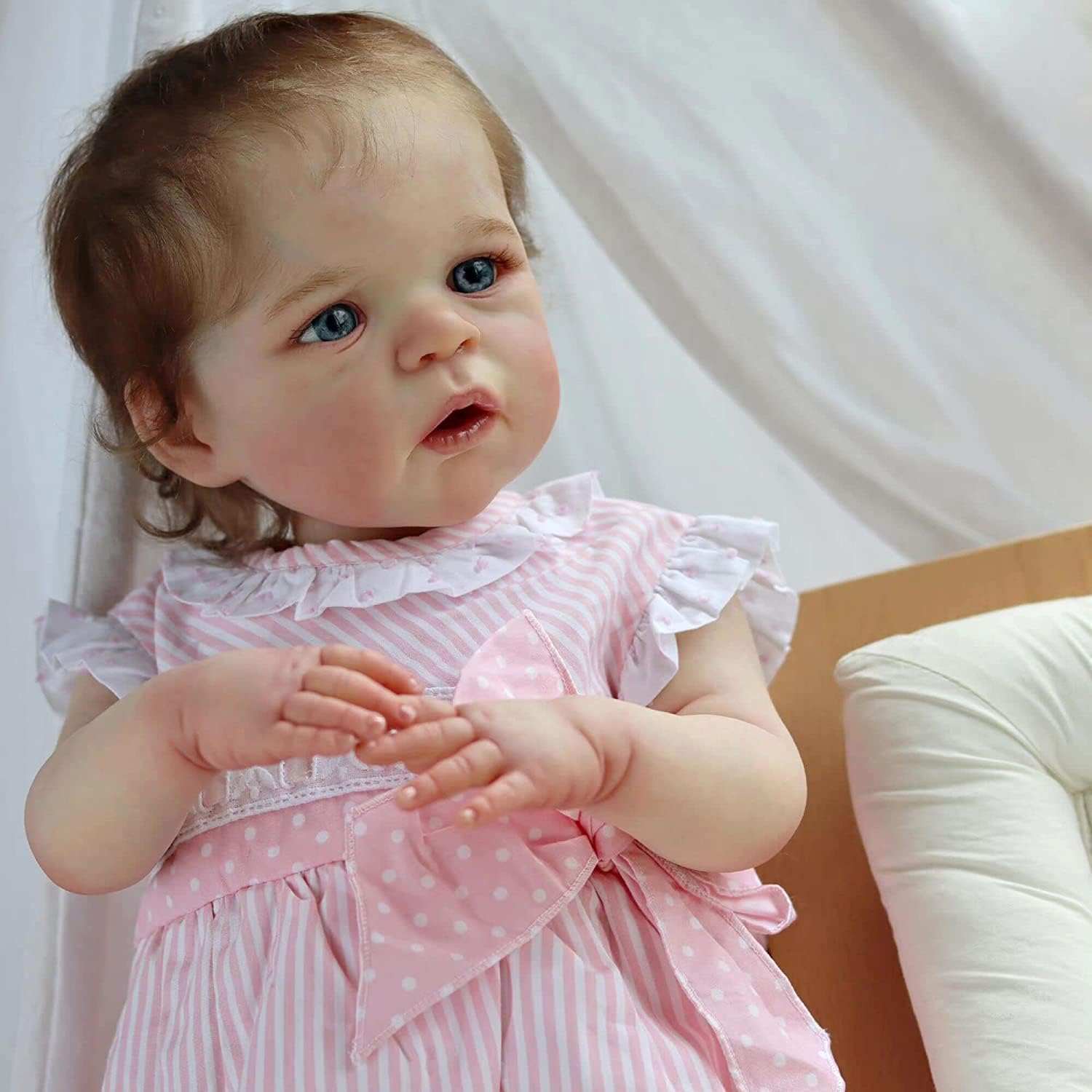 Angelbaby Realistic 24 Inch Baby Doll with Rooted Hair