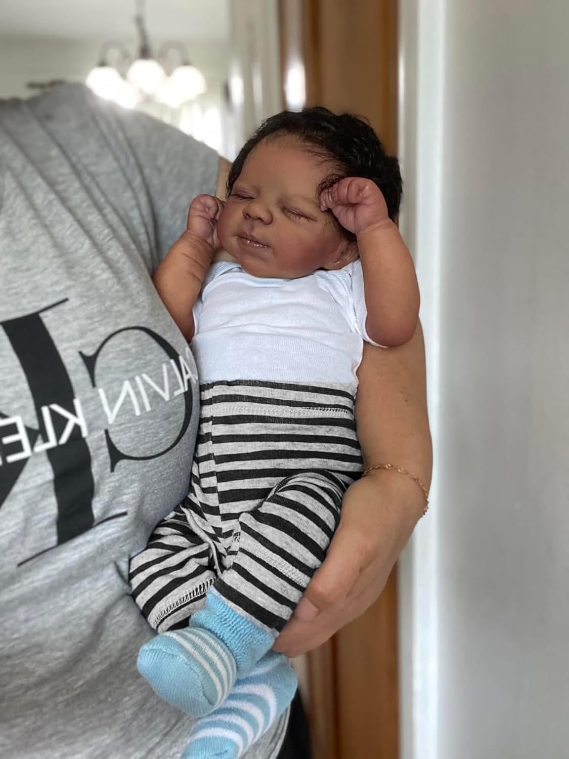 RXDOLL 18 Inch African American Reborn Baby Doll