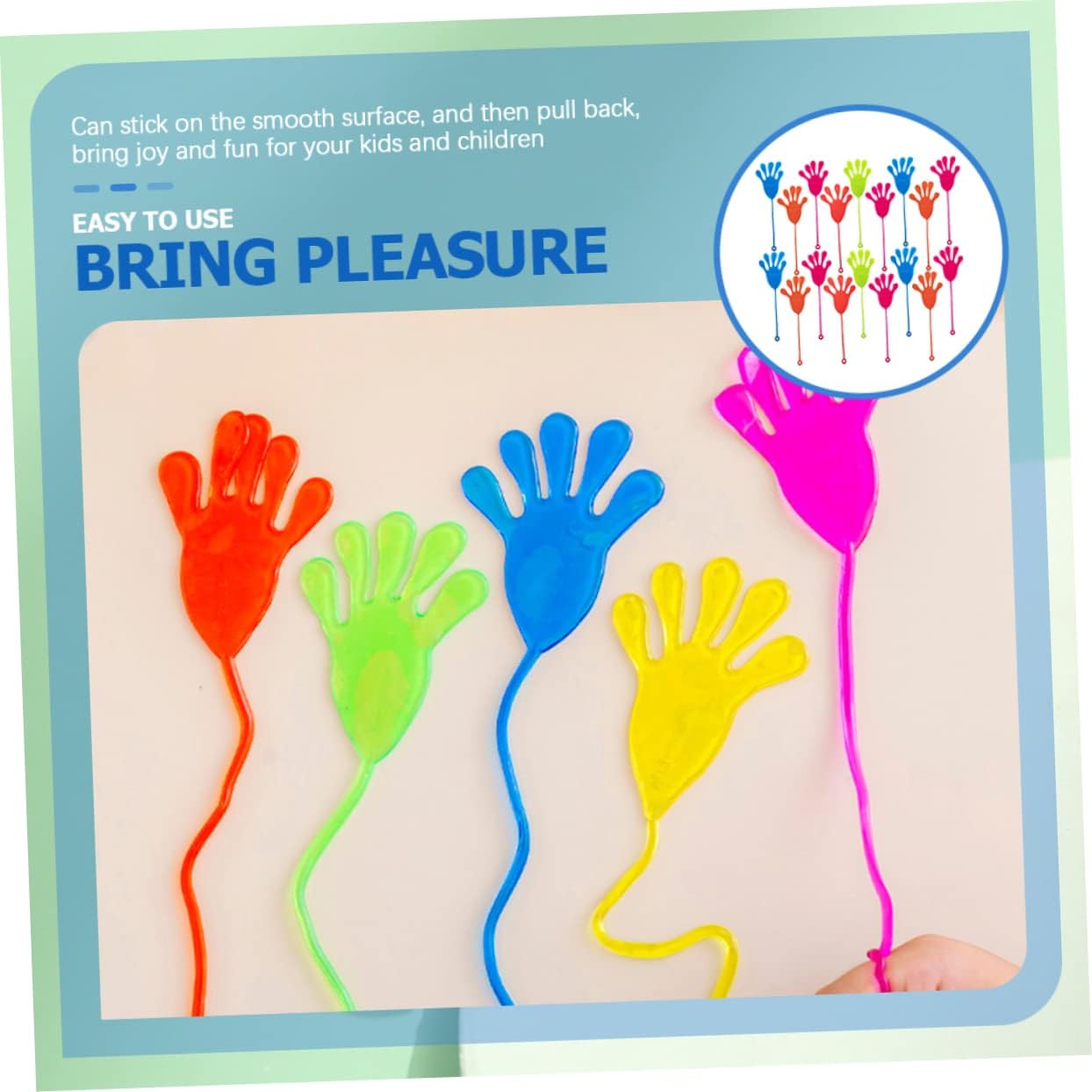 KICHOUSE 50pcs Stretchy Toys for Kids Fun Party Favor Gifts