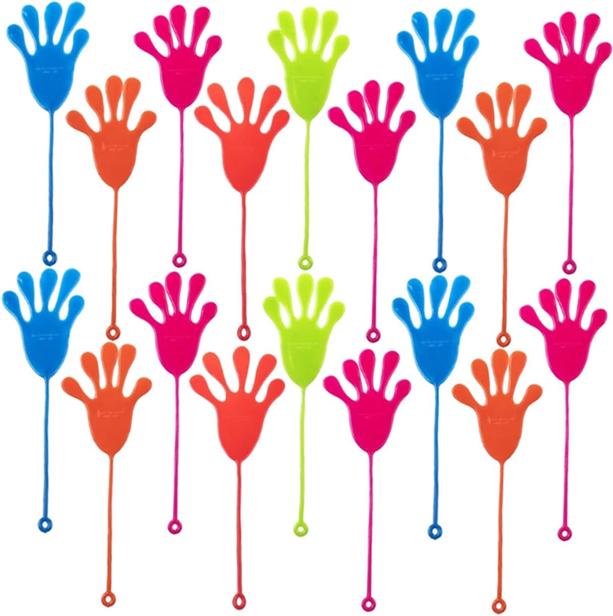 Hemoton 50pcs Elastic Wall Climbing Palm Toys Pack