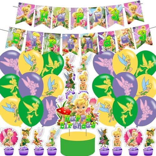 Tinkerbell Fairy Princess Birthday Party Decor Kit