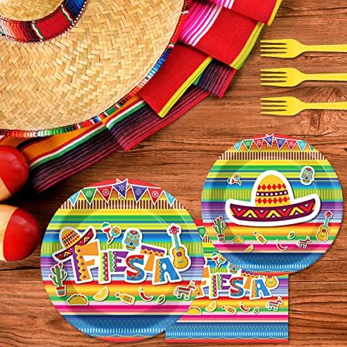 96 Piece Fiesta Party Decorations Mexican Themed Set
