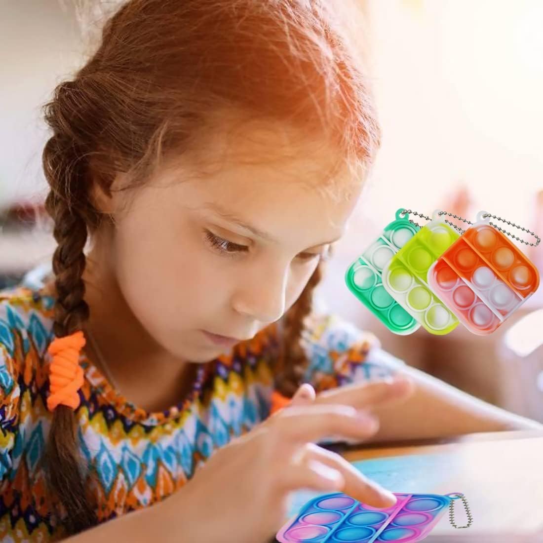 120 Pcs Mini Pop Bubble Fidget Toys for Kids and Students