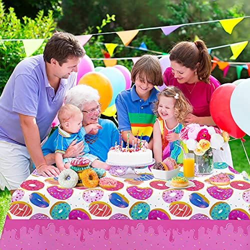 PHOGARY 3 Pack Donut Theme Tablecovers