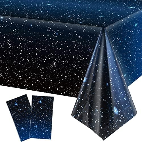 Tatuo Space Tablecloth Starry Night Decor 54x108 Inch 2Pcs