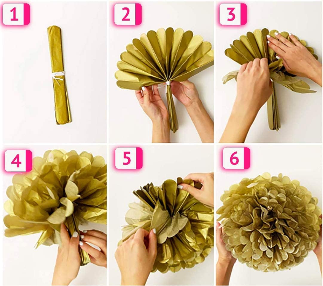 Pink and Gold Baby Shower Decorations for Girl