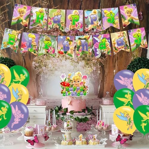 Tinkerbell Fairy Princess Birthday Party Decor Kit