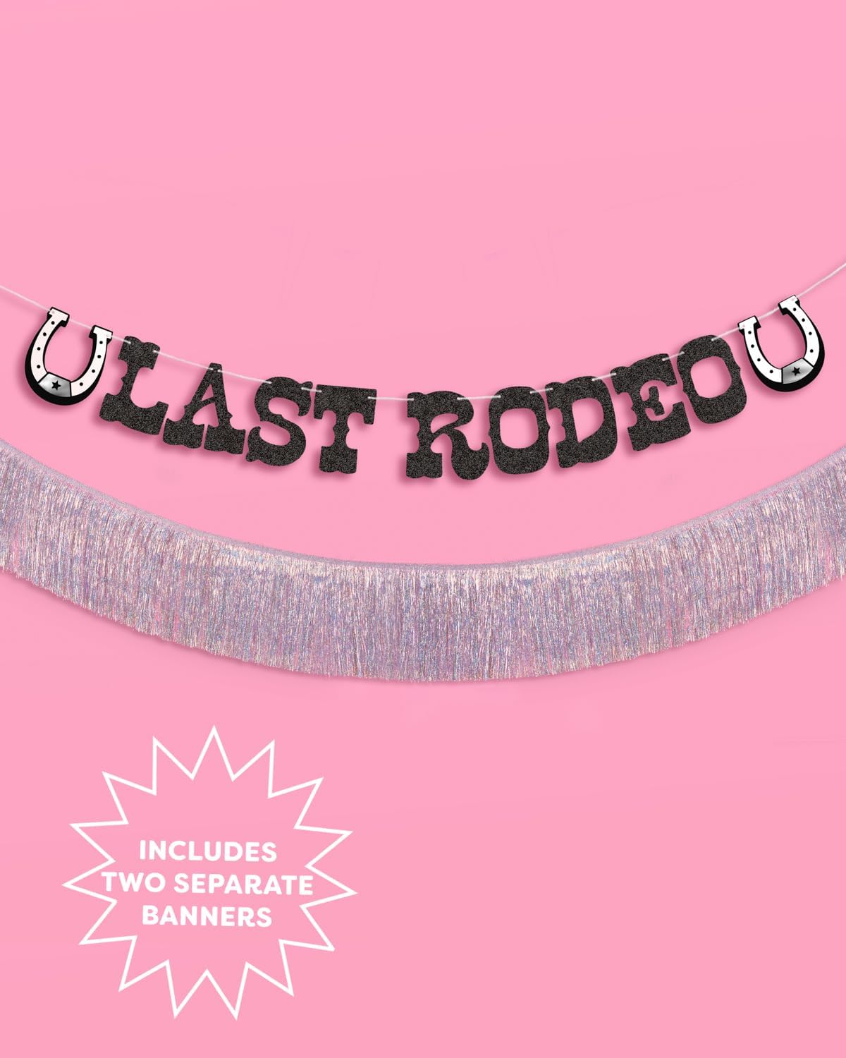 Xo Fetti Last Rodeo Fringe Banner 55 Ft