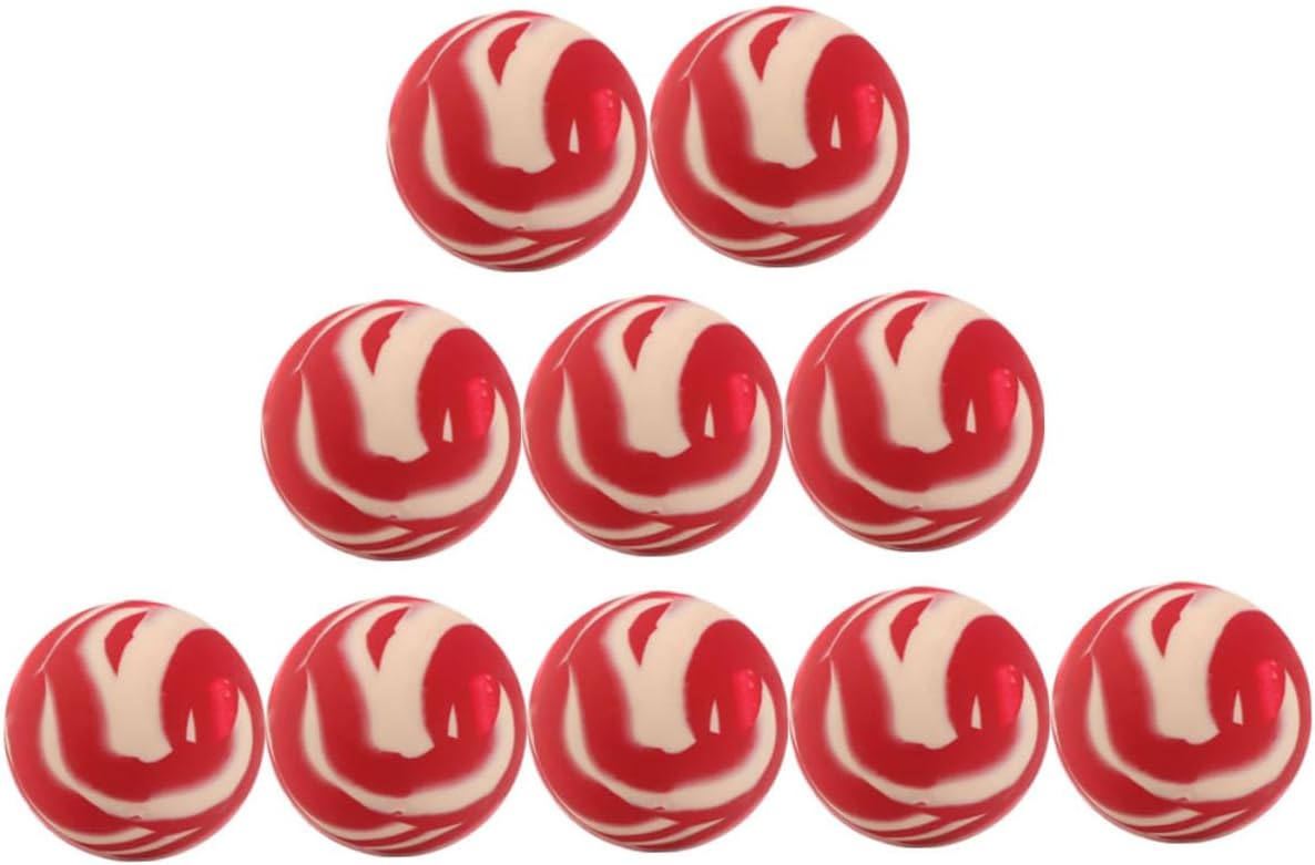20pcs Assorted Bouncy Striped Balls for Kids