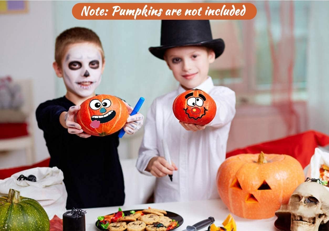 36 Pack Halloween Pumpkin Stickers for Kids and Toddlers