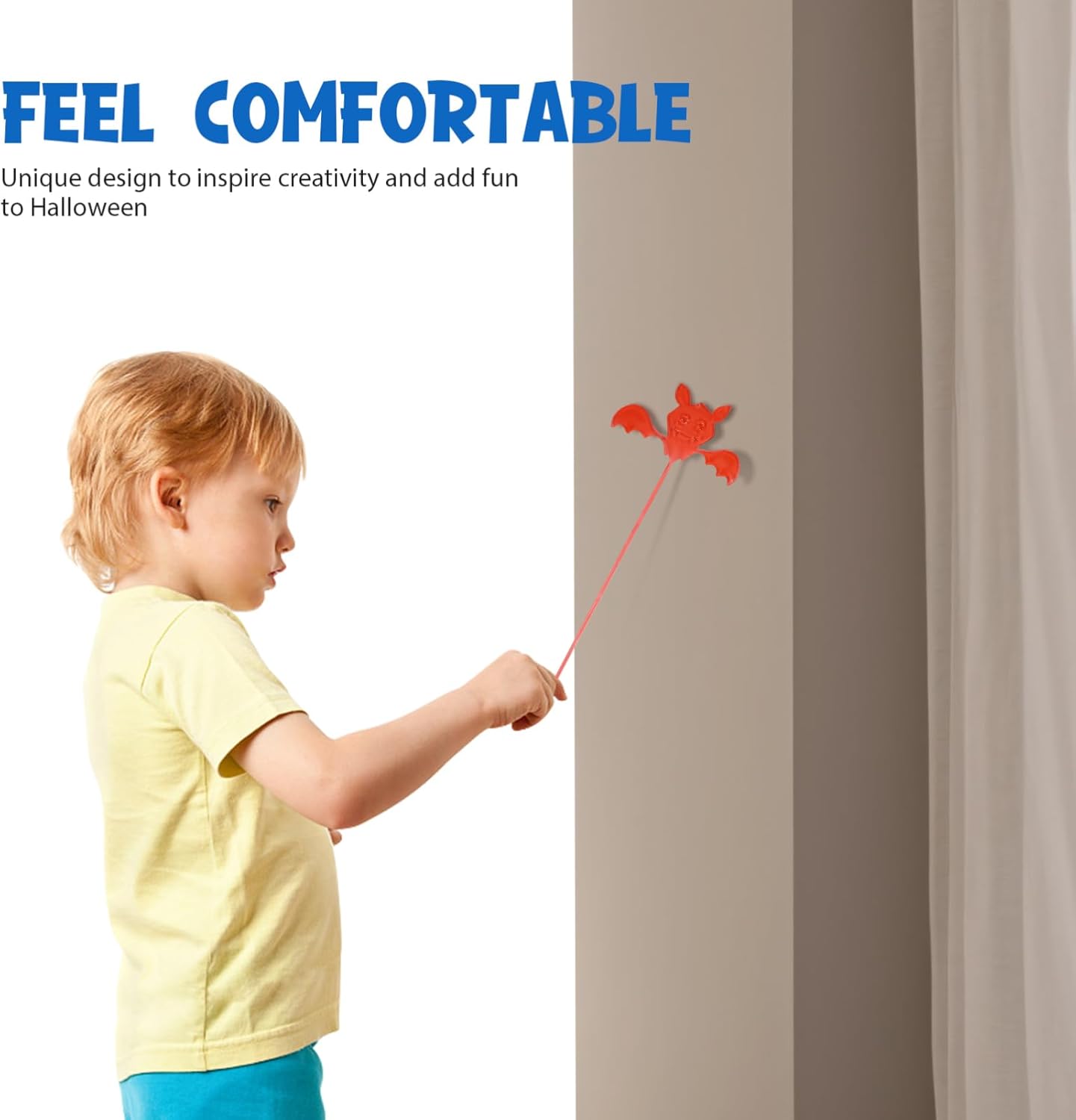 FRCOLOR 60pcs Stretchy Bats for Kids